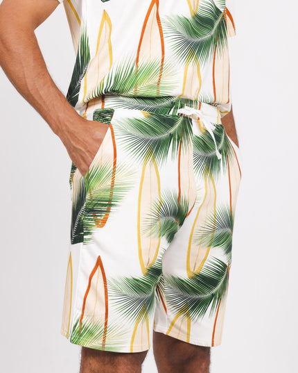 SURF BREAK T-SHIRT & SHORTS SET HEREN