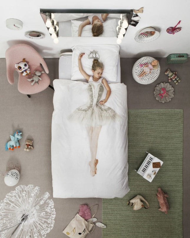 SNURK Ballerina Dekbedovertrek Wit Balerina Foto 20205
