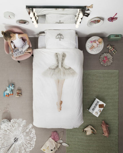 SNURK Ballerina Dekbedovertrek Wit Balerina Foto 20207
