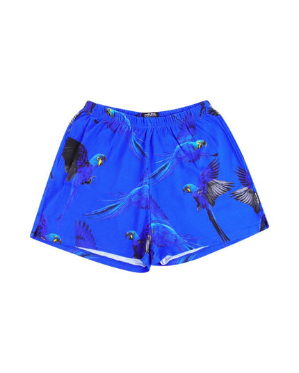 SNURK Blue Parrot Shorts Ladies