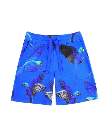 SNURK Blue Parrot Shorts Kids