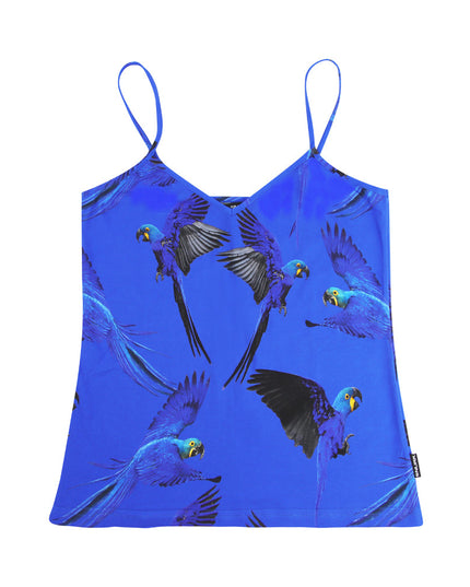 SNURK Blue Parrot Strap Top Ladies