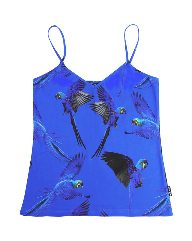 SNURK Blue Parrot Strap Top Ladies