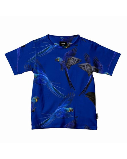SNURK Blue Parrot T-shirt Kids
