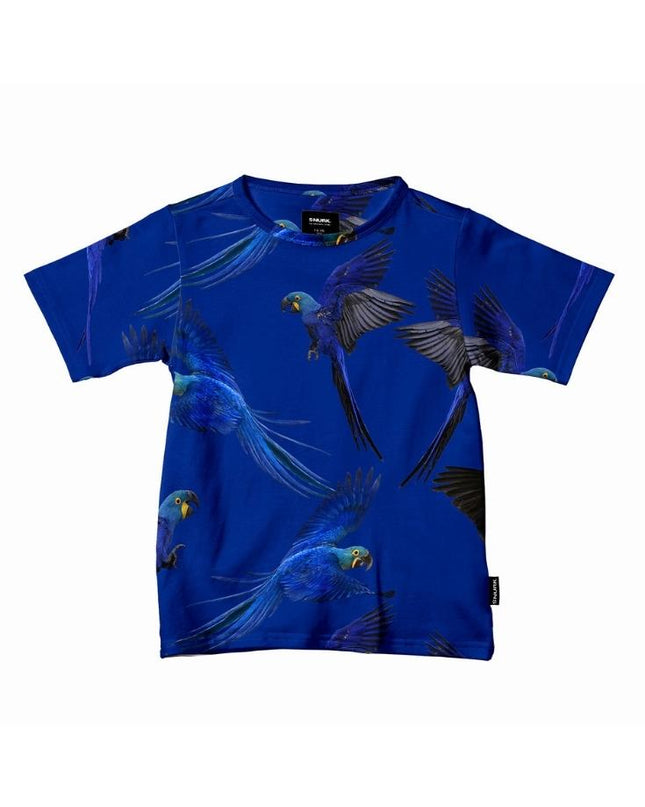 SNURK Blue Parrot T-shirt Kids
