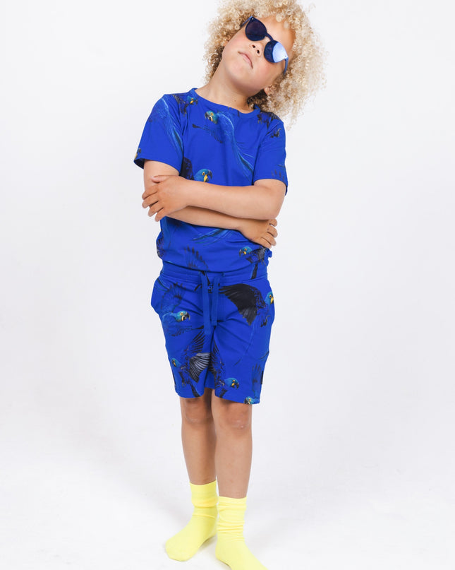 SNURK Blue Parrot T-shirt Kids