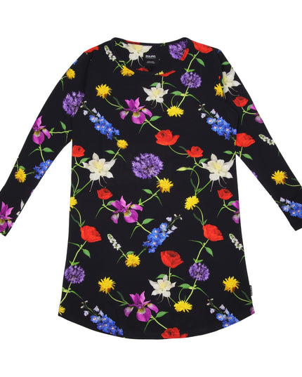SNURK Bouquet Black Long Sleeve Dress Dames Foto 21425
