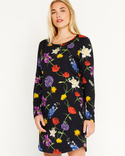 SNURK Bouquet Black Long Sleeve Dress Dames Foto 21426
