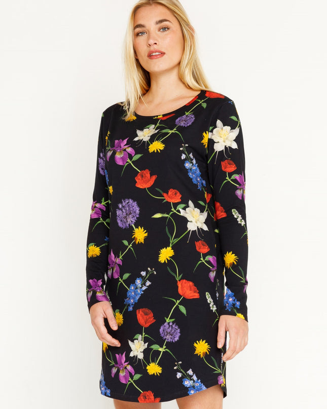 SNURK Bouquet Black Long Sleeve Dress Dames Foto 21426