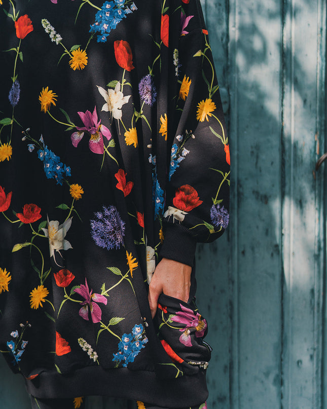 SNURK Bouquet Black Sweater Dress Dames Foto 21432