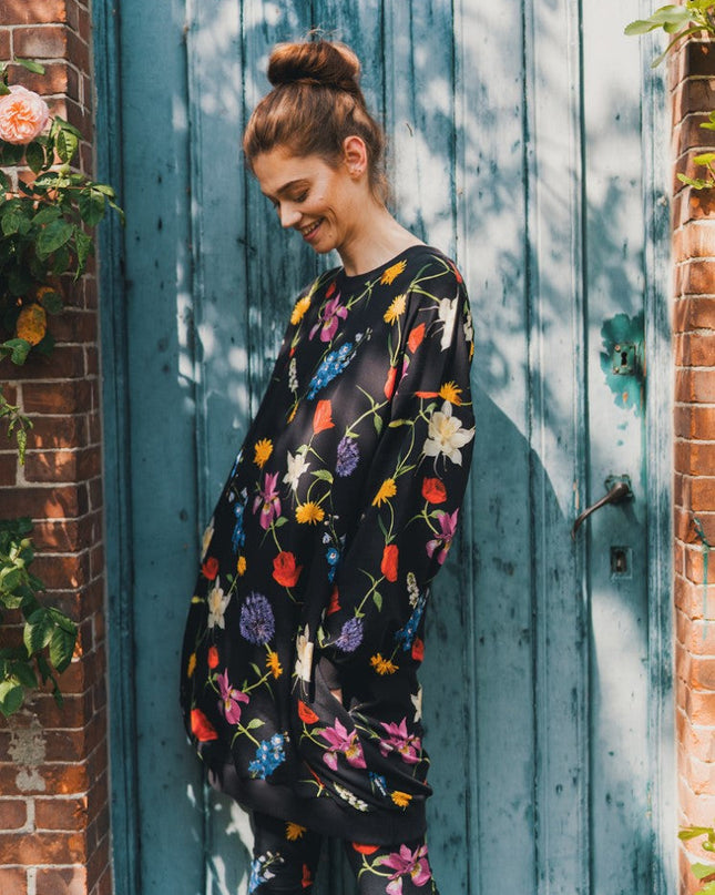 SNURK Bouquet Black Sweater Dress Dames Foto 21433