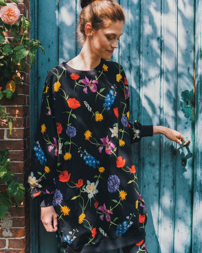 SNURK Bouquet Black Sweater Dress Dames Foto 21435