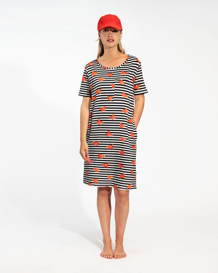 SNURK Clay Crab T-shirt Dress Dames Foto 10555