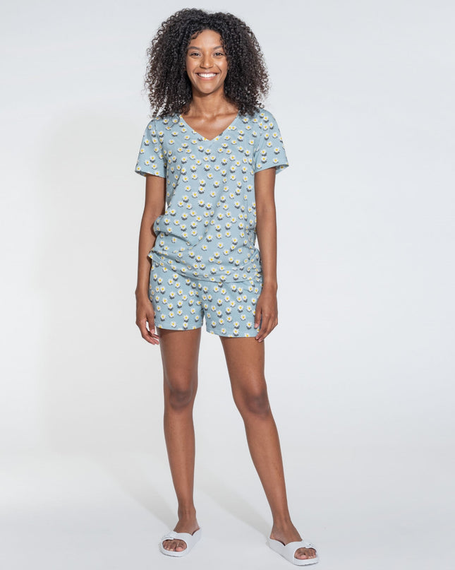 SNURK Daisy Dawn V-hals T-shirt Dames Foto 15084