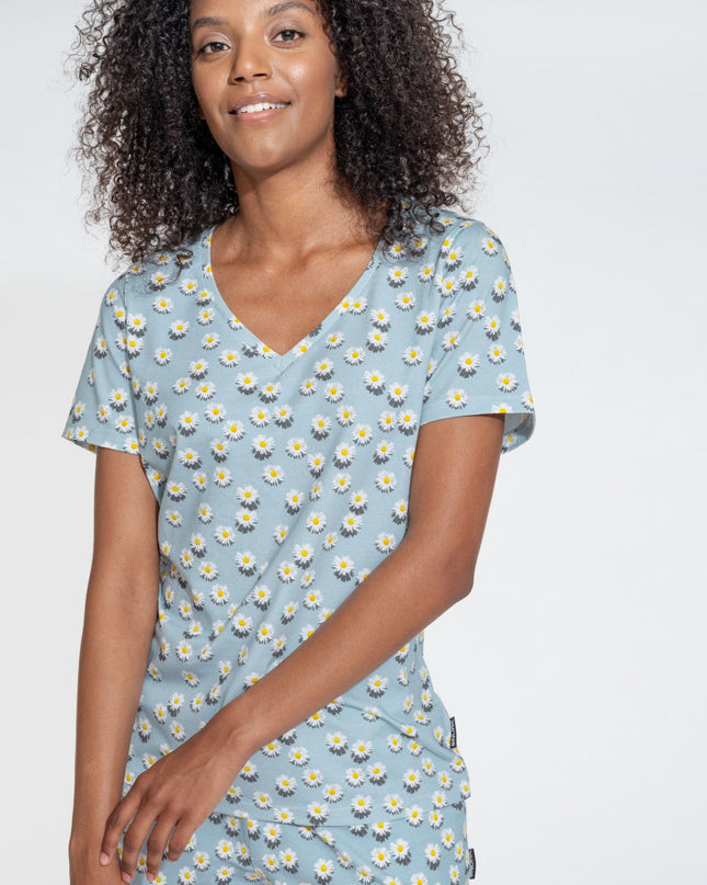 SNURK Daisy Dawn V-hals T-shirt Dames Foto 15085