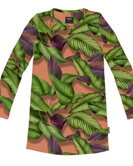 SNURK Fresh Leaves Long Sleeve Dress Women Foto 12705