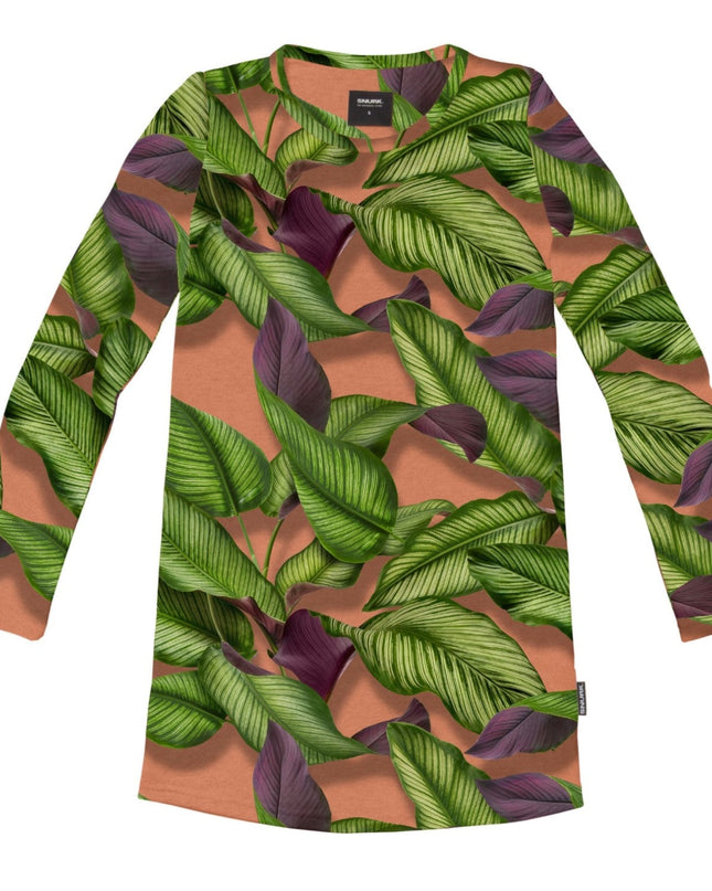 SNURK Fresh Leaves Long Sleeve Dress Women Foto 12705