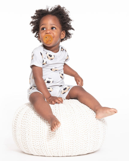 SNURK Fussball Grey Playsuit Babies Foto 14972