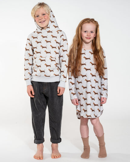 SNURK James Grey Long Sleeve Dress Kids Foto 12700