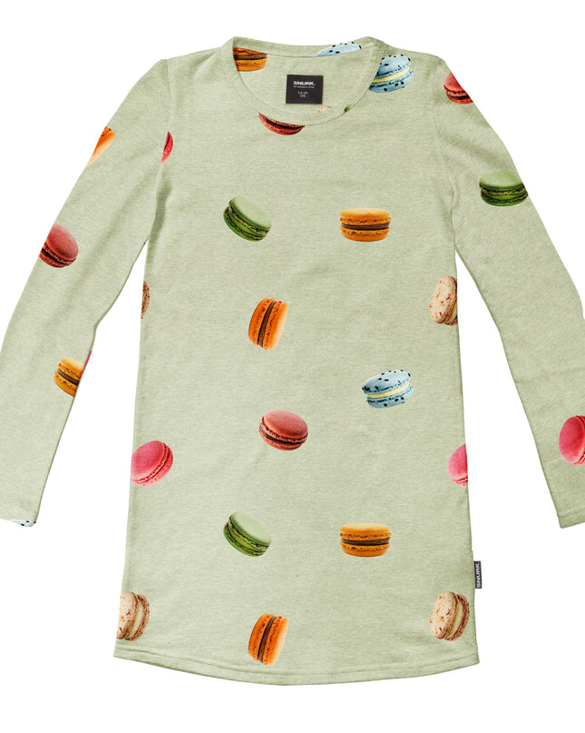SNURK Macarons Green Long Sleeve Dress Kids Foto 12706