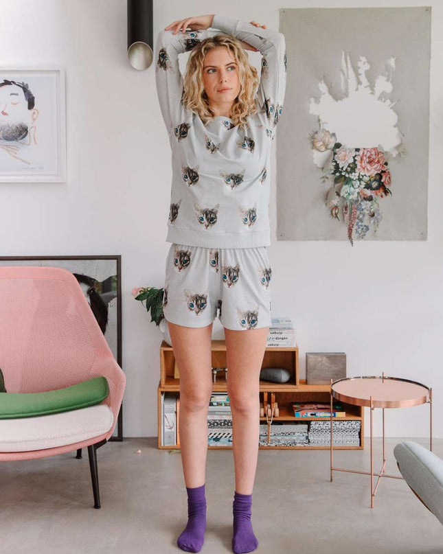 SNURK Ollie Cat Shorts Ladies