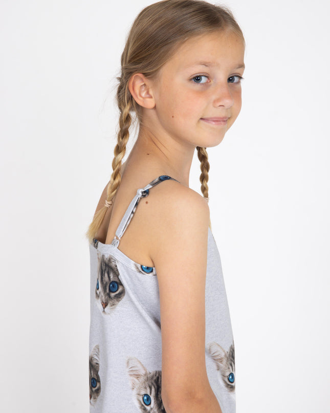 SNURK Ollie Cat Strap Dress Kids