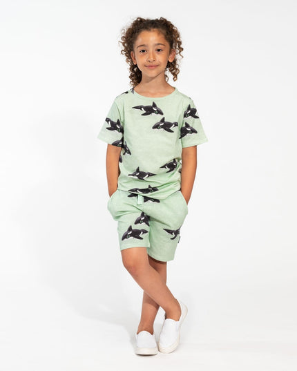 SNURK Orca Green Short Kids Foto 17871