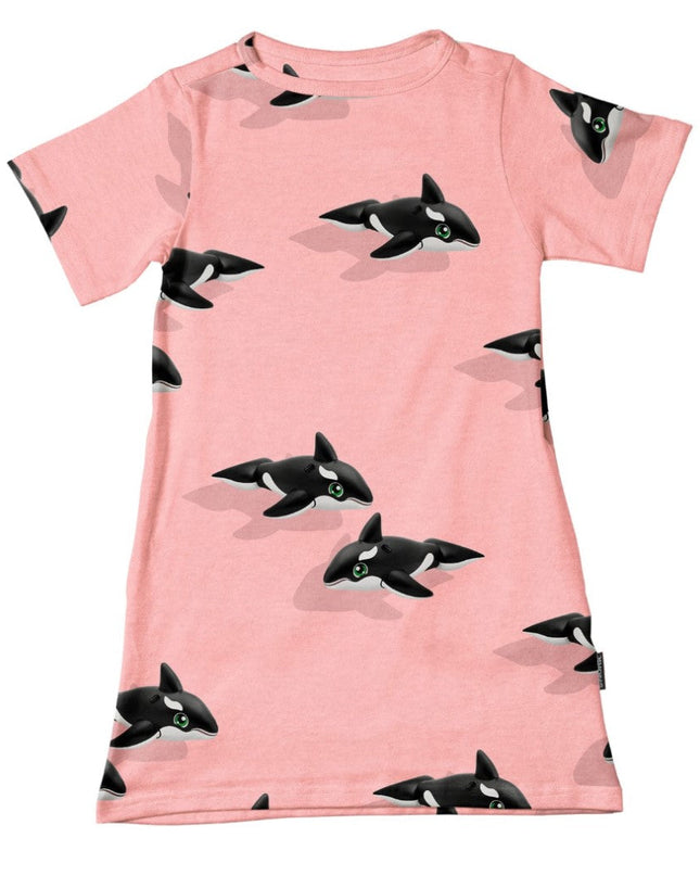 SNURK Orca Pink T-shirt Dress Kids Foto 10602
