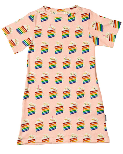 SNURK Rainbow Cake T-shirt Dress Kids Foto 14946