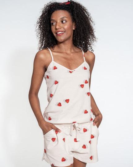 SNURK Strawberries Strap Top Dames Foto 14942