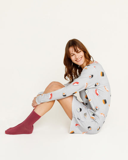 SNURK Sushi Sunday Long Sleeve Dress Dames Foto 21384
