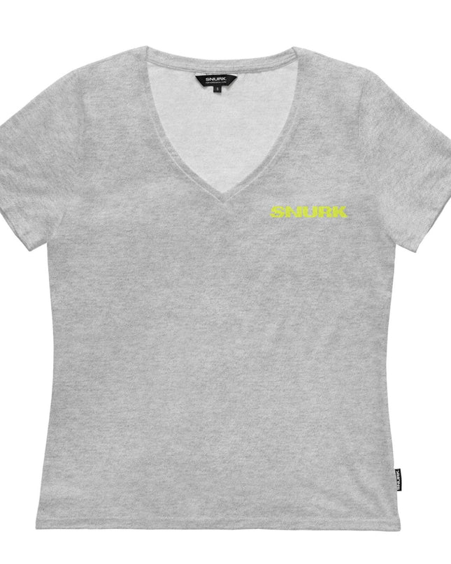 SNURK Uni Grey V-hals T-shirt Dames Foto 15080